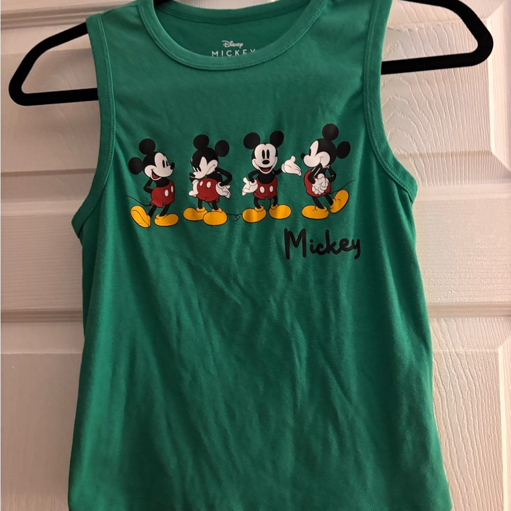 Hybrid Apparel Green Mickey Mouse Women’s Tank Top